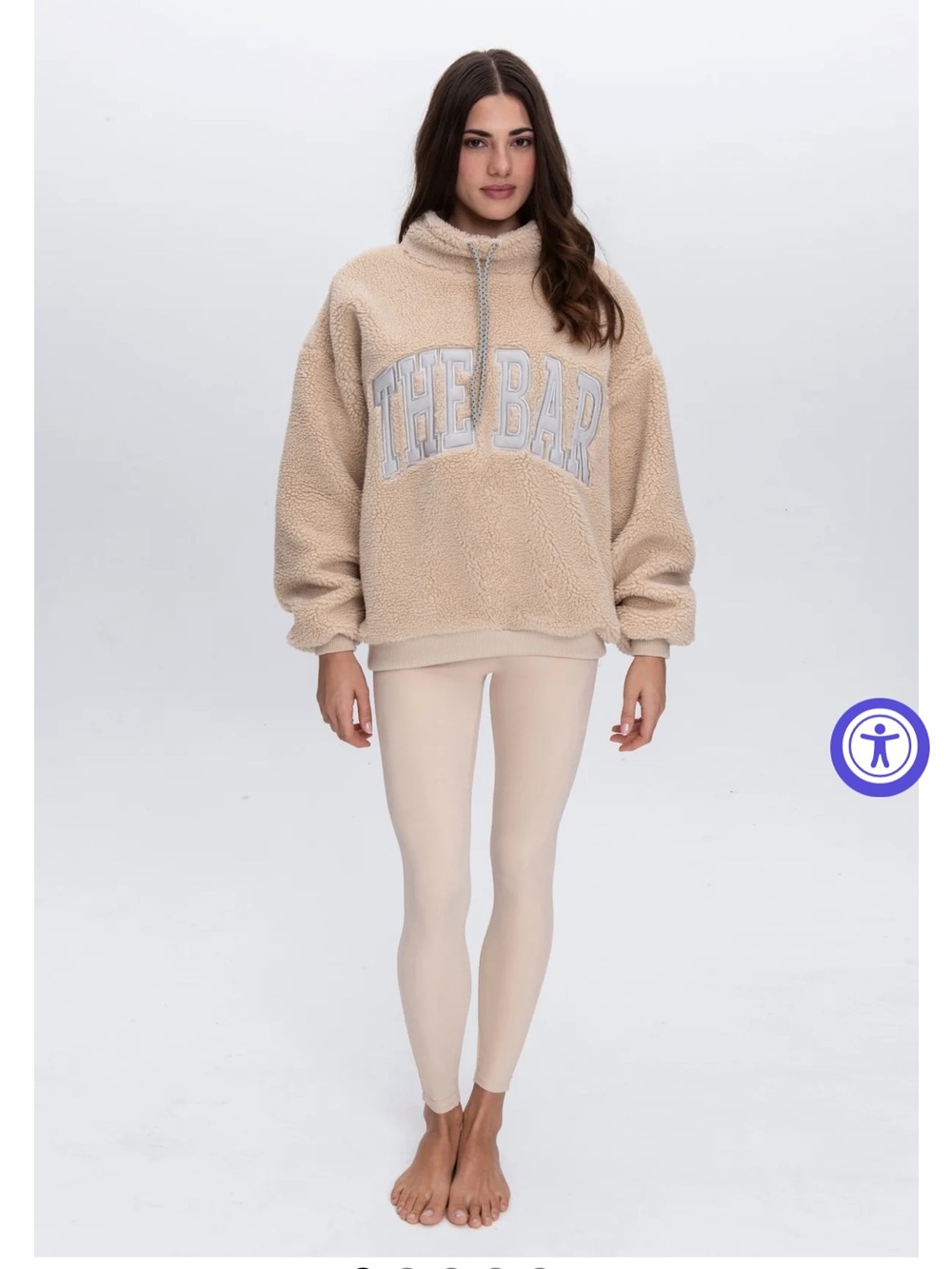 New The Bar GIGI Drawstring Sweatshirt